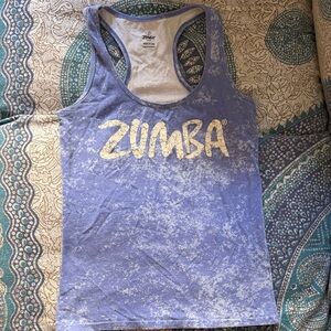 Zumba Fitness Purple and White Tank Top